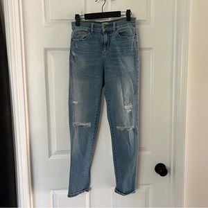 Denim straight high waist mom jeans